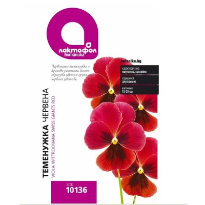 Семена за цветя Теменужка червена ЛАКТОФОЛ БОТАНИКА