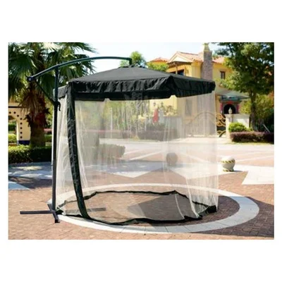 Висящ чадър с мрежа против комари ø2.7x2.5 м сив