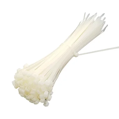 Кабелни връзки 4.8x250мм - 100 бр, бели - INDEX