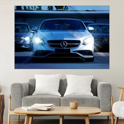 Мерцедес AMG C63 - картина пано за стена