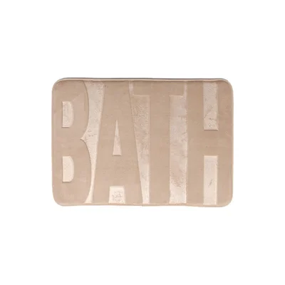 Постелка за баня BATH с Memory пяна бежова INTER CERAMIC