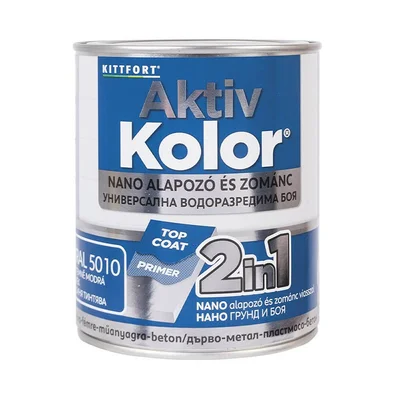 Боя 2в1 Aktiv Kolor 0.75 л Синя тинтява KITTFORT