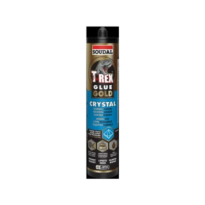 Монтажно лепило T-Rex Glue Gold Crystal 290 мл SOUDAL