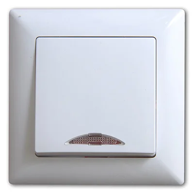 Ключ единичен светещ сх.1 бял Visage - GUNSAN