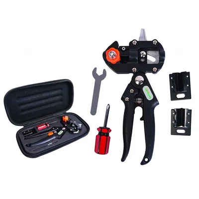 Ножица за ашладисване с 3 приставки к-кт в несесер TOPGARDEN