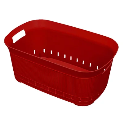 Правоъгълен кош за пране Still 40 л червен VIOLET HOUSE