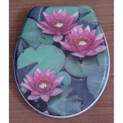 Тоалетна седалка . цветна с бавно затваряне