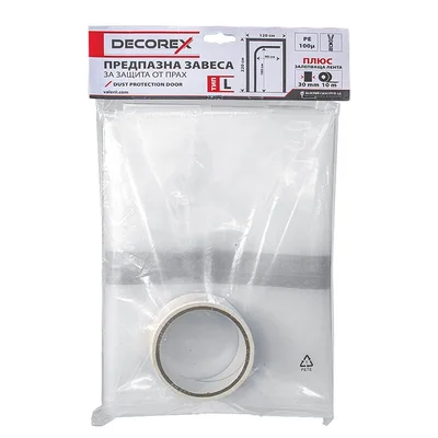 Защитно покривало за врата 220x120 см L-профил DECOREX