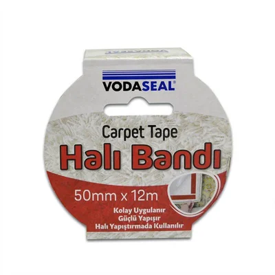 Двойнозалепваща бяла лента за килими 50ммx12м VODASEAL