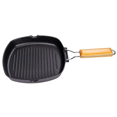 Грил тиган със сгъваема дръжка 28x28 см SAPIR