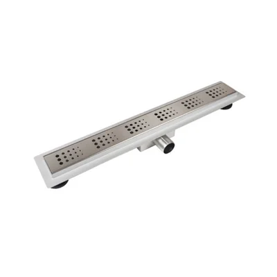 Линеен сифон 600 мм инокс Decor Next Drops BALNEO