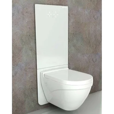 Структура за вграждане тоалетна чиния панел бяло стъкло BOCCHI