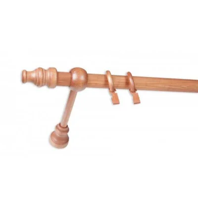 Дървен корниз за завеси вишна Ø28 3м