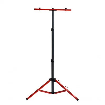 Двойна стойка за прожектори 1.6 м червено/сиво LIGHTEX
