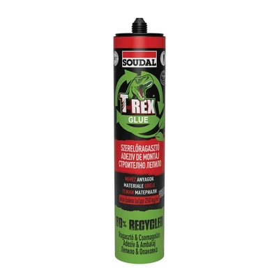 Монтажно лепило тежки материали T-Rex Green бяло SOUDAL