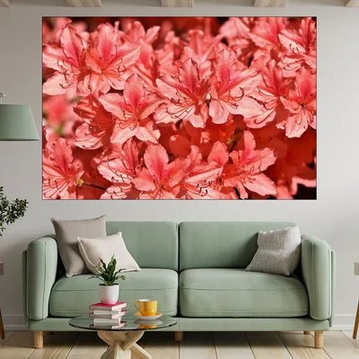 Рододендрон в близък план - картина пано за стена