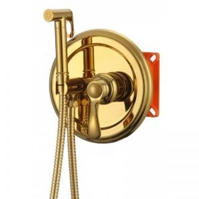 Смесител за вграждане за душ Ескада злато INTER CERAMIC