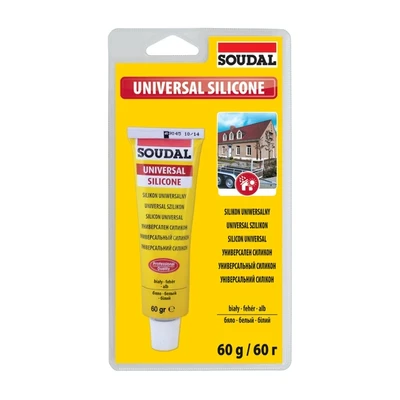 Универсален силикон 60 гр бял 120031 SOUDAL