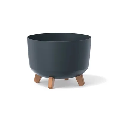 Кашпа ∅29 см антрацит Gracia PROSPERPLAST