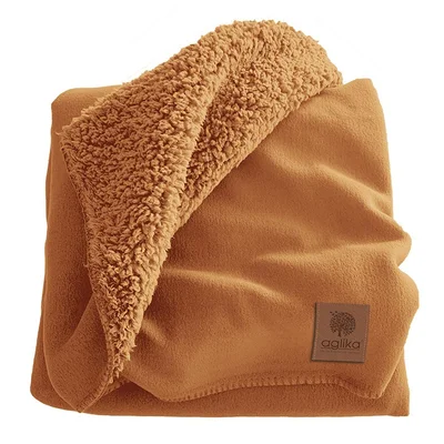 Одеяло Шерпа 130x160 см горчица AGLIKA