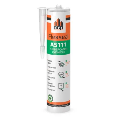 Универсален силикон Flexseal AS111 прозрачен 280 мл DCP