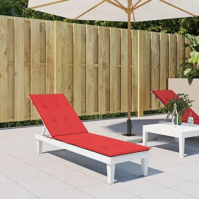 Възглавница за стол шезлонг червена (75+105)x50x4 см - VL314179