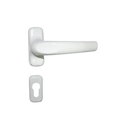 Бяла дръжка с розетка за алуминиева дограма SONICO