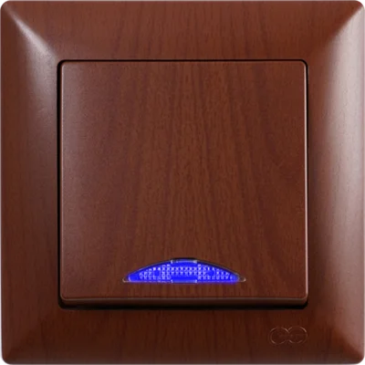 Ключ единичен светещ сх.1 орех Visage - GUNSAN