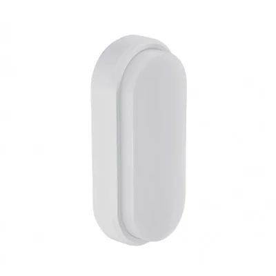 LED плафон Oval 15 W 6000 K IP65 бял LIGHTEX