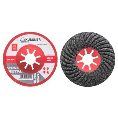 Полуеластичен шлифовъчен диск 125x22.3мм P80 Gröne