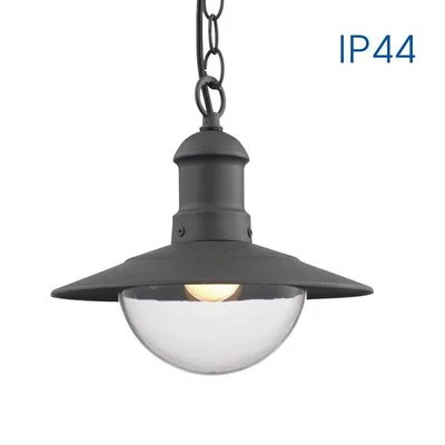 Висящ фенер Riviera H010/GR тъмносив IP44 VIVALUX