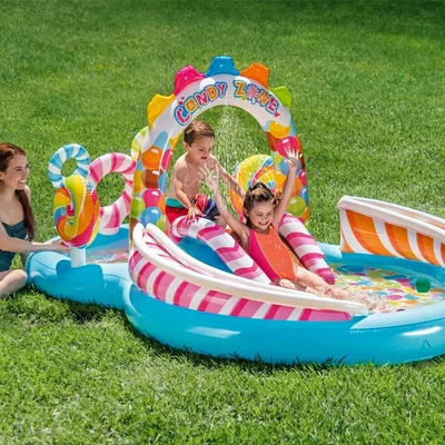 Детски надуваем басейн Candy Zone Play Center INTEX