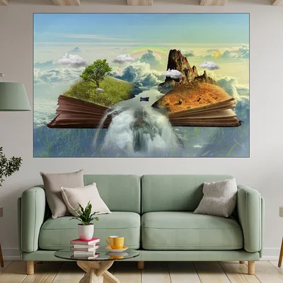 Природата като отворена книга - картина пано за стена