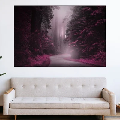 Магически път в гората - картина пано за стена