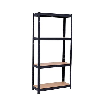 Метален стелаж 4x175 кг черен DeHome Popular