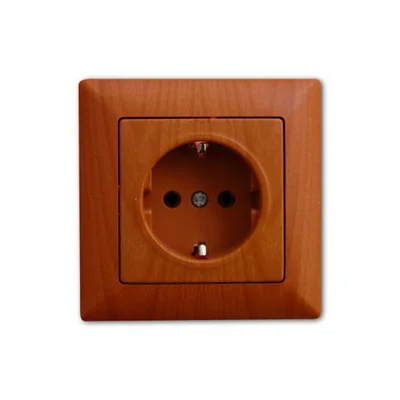 Контакт шуко Visage дъб 16 A - GUNSAN