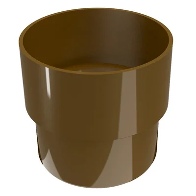 Муфа за водосточна тръба Ф80 мм кафява REGENAU