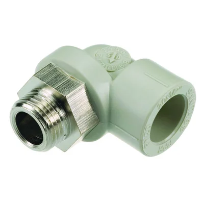 ППР коляно с мъжка месингова резба ф20х3/4"М