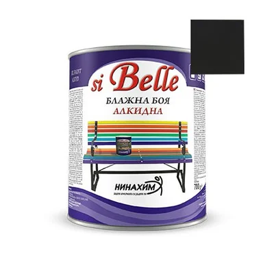 Алкидна блажна боя Si Belle черна 700 гр НИНАХИМ