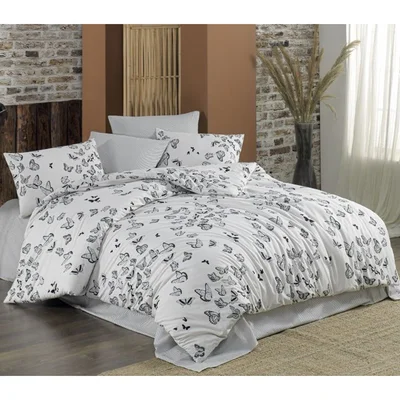 Единичен спален комплект 3 части 100% памук Пеперуди ZAMBAK