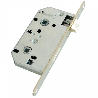 Интериорна обикновена брава 90x50 мм никел DEKA