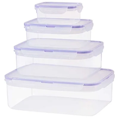 Комплект кутии за съхранение с капак 4 броя Fresh Box Set VIOLET HOUSE