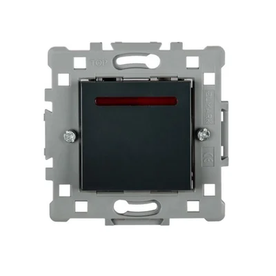 Девиаторен светещ ключ сх.6 черен Splendor ELMARK