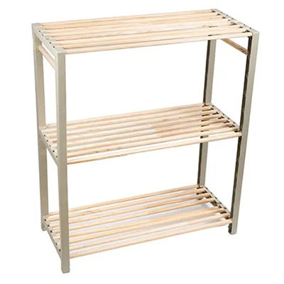Етажерка на 3 нива 78x65x29 см бежова Wood