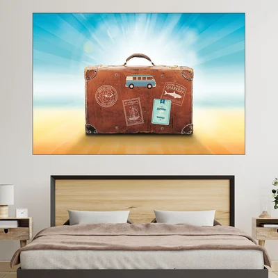 Куфар за пътуване - абстракция мечта - картина пано за стена