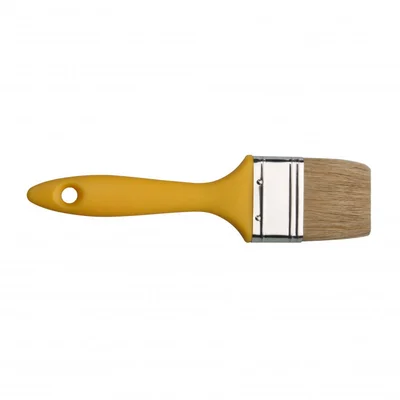 Плоска четка 30 мм серия 37 жълта пластмасова дръжка Hardy