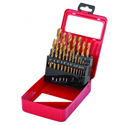 Свредла за метал 19 бр. ø1.0-10 мм HSS + TIN Raider