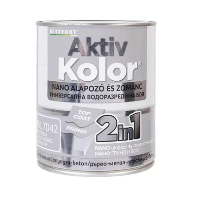 Боя 2в1 Aktiv Kolor 0.75 л Трафик сив KITTFORT