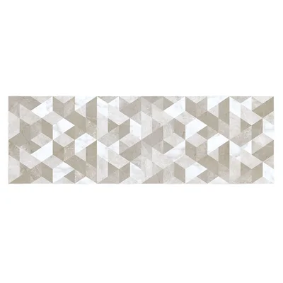 Декоративна плочка 25.5x75.5 см Бианко арт бяла 4736 KAI