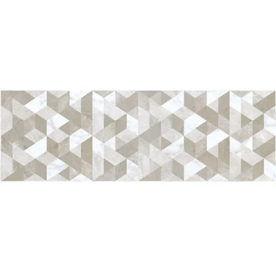 Декоративна плочка 25.5x75.5 см Бианко арт бяла 4736 KAI